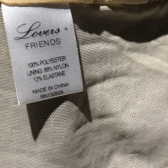 Lovers + Friends Black Sequin Mini Dress Cross Back Sleeveless Womens Size L - Picture 7 of 7